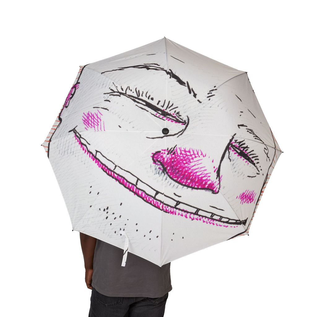 Grin Semi-Automatic Foldable Umbrella